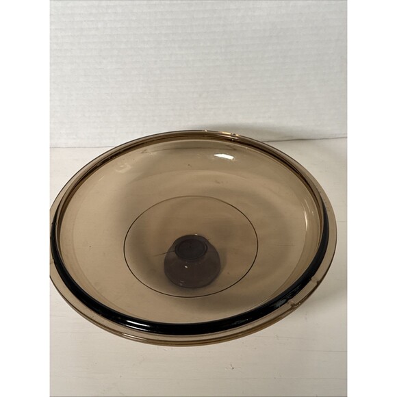 Vintage Vision Ware Corning Replacement Lid  V-2.5-C Pyrex Amber Round 8.5 inch - Picture 4 of 7